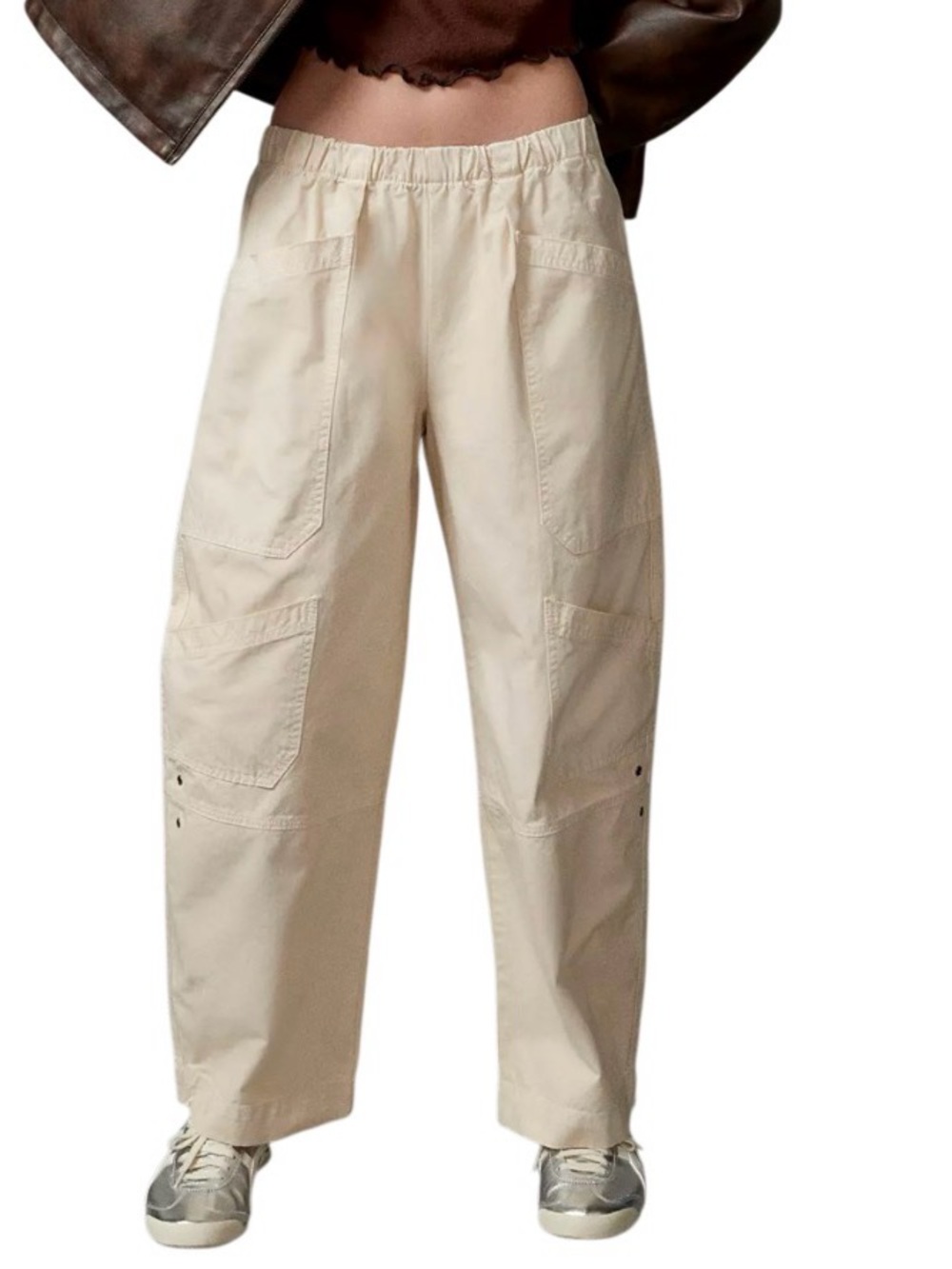 BDG Charlie Cargo Pants Size Medium Cream Urban Outfitters NEW With Tags